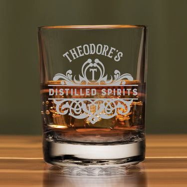 Personalized Whiskey Glass | Etched Whiskey Glass